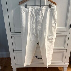 Women’s White Cargo Pants